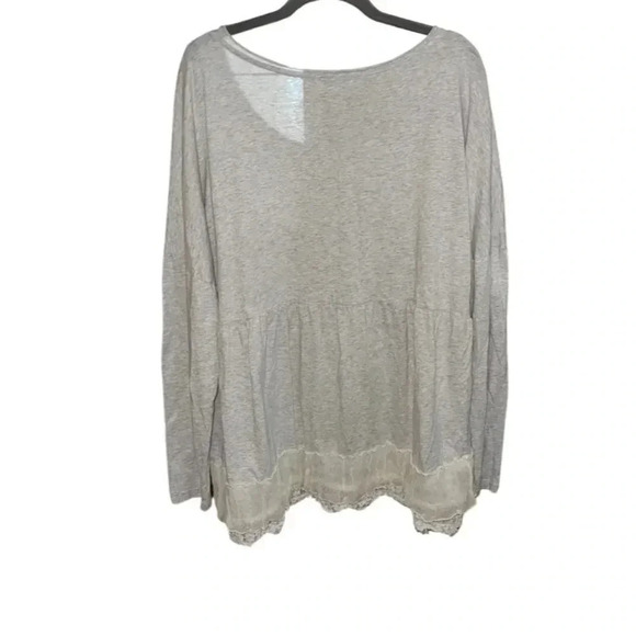 Sundance Light Heather Gray Tunic Top Size XL - Picture 5 of 8